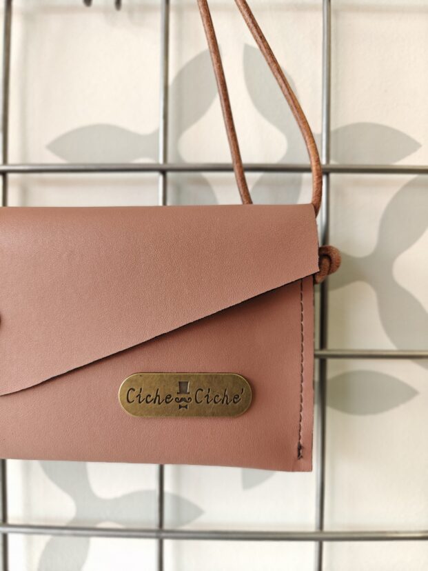 Tracollina/Pochette Blush e Grigio Scuro - immagine 2